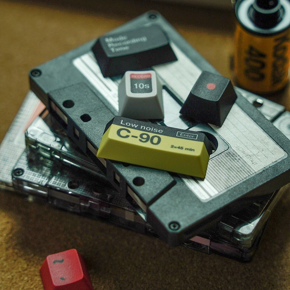 Recorder R-120 Keycap Set, Cherry Profile, Dye Sub PBT Key Cap