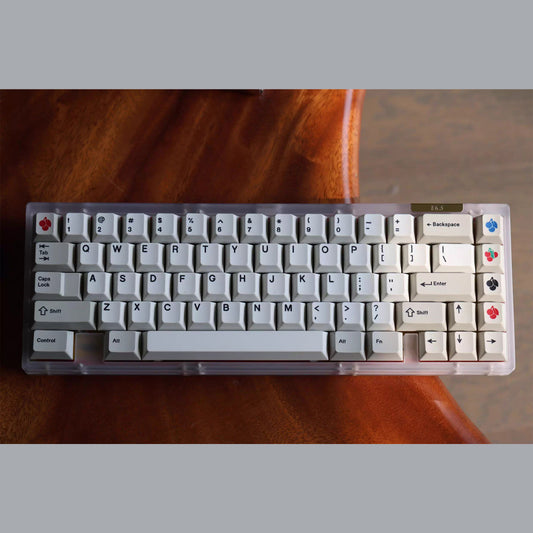 Retro Biege Keycap Set, Cherry Profile, Dye Sub PBT Key Cap