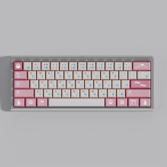 Sakura (JP) Keycap Set, Cherry Profile, Dye Sub PBT