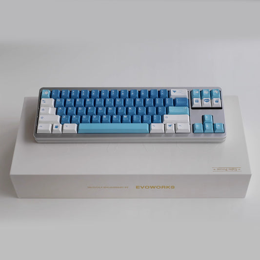 Sea Mist Love Letter Keycap Set, Cherry Profile, Dye Sub PBT
