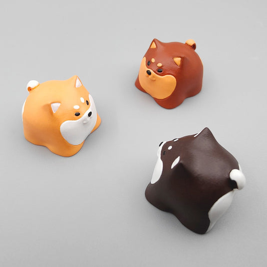 3D Shiba Dog Artisan Keycap