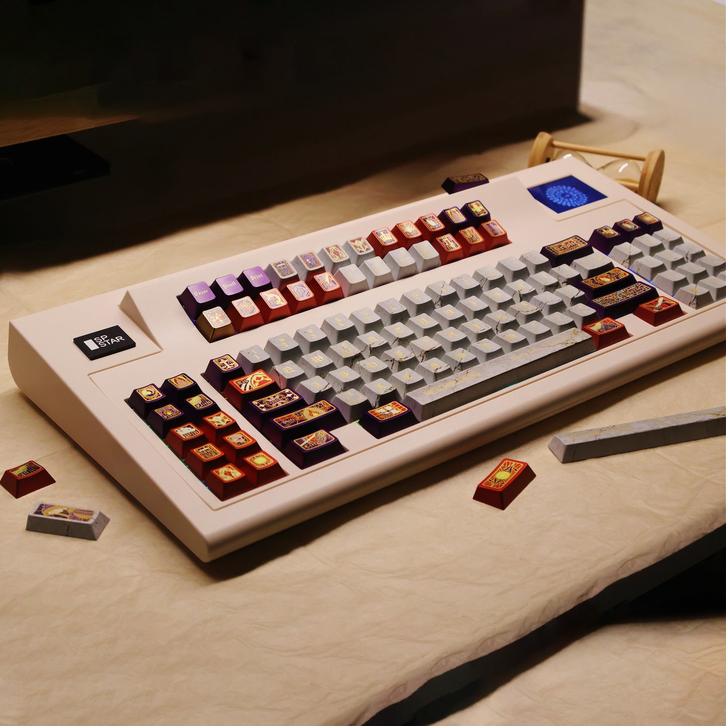 SP STAR MM108 Retro Mechanical Keyboard with Screen
