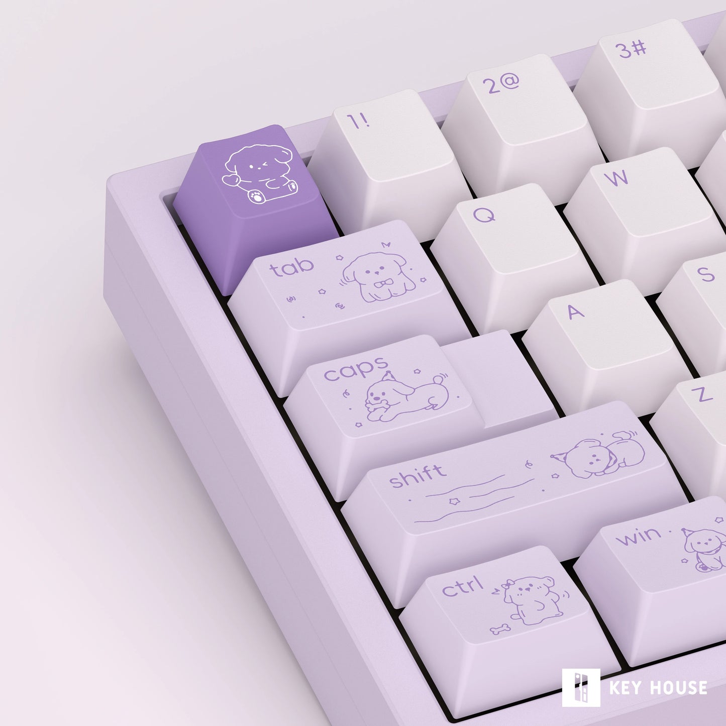Keyhouse Star Pup Keycap Set, Cherry Profile