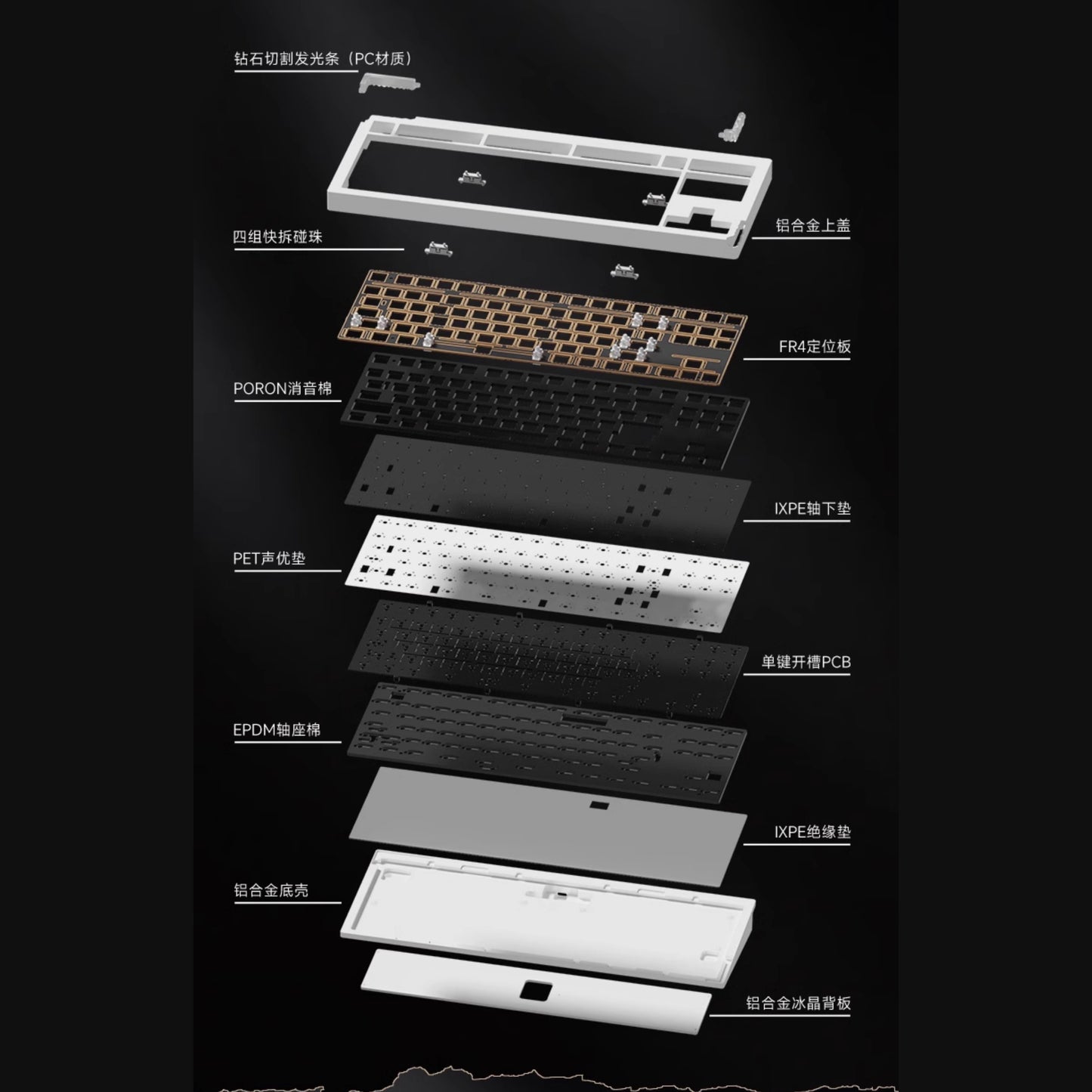 Weikav Stars80V2 Custom Mechanical Keyboard Barebone