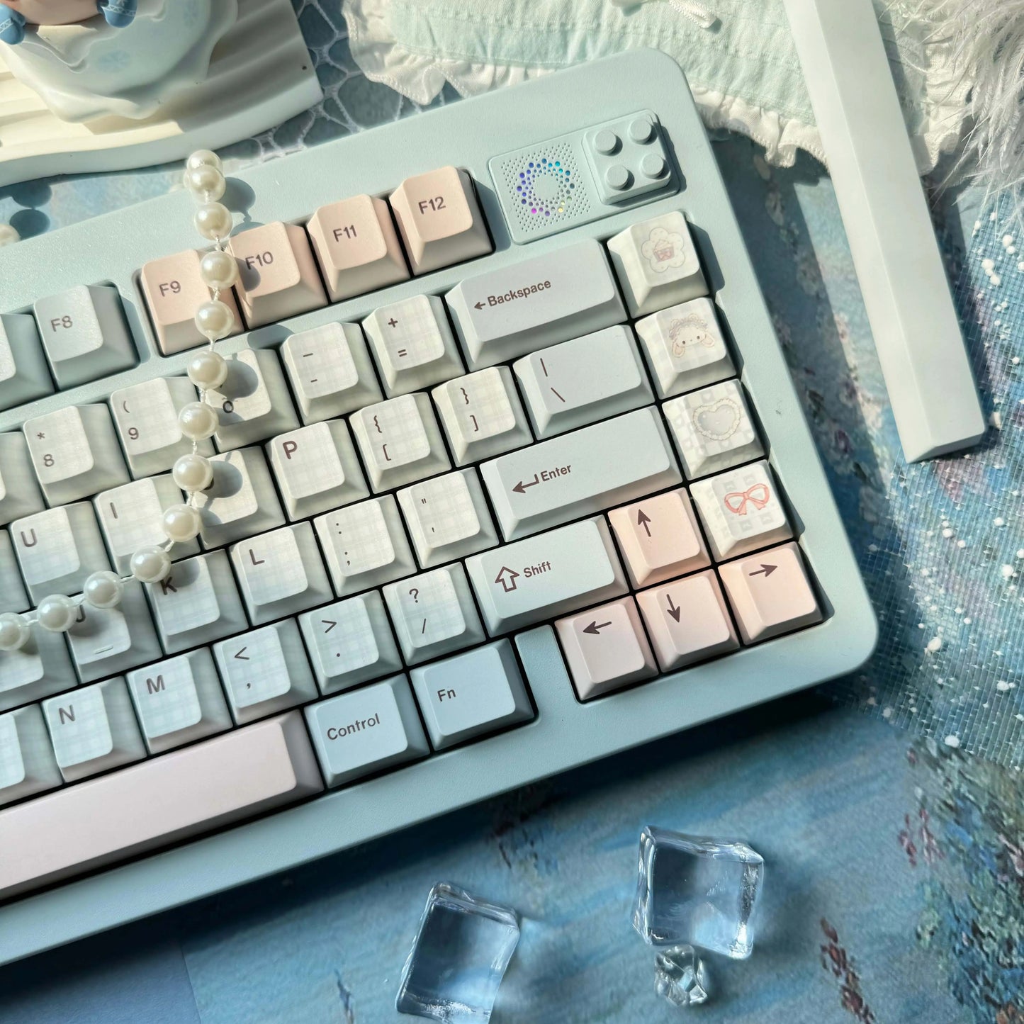 Keyria Labs Tea Party Cute Keycap Set, Cherry Profile, Dye Sub PBT Key Cap