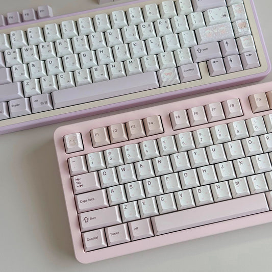 Keyria Labs Tea Party Cute Keycap Set, Cherry Profile, Dye Sub PBT Key Cap