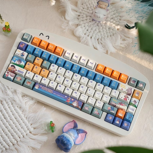 URE Totoro Cute Keycap Set, Cherry Profile, Dye Sub PBT