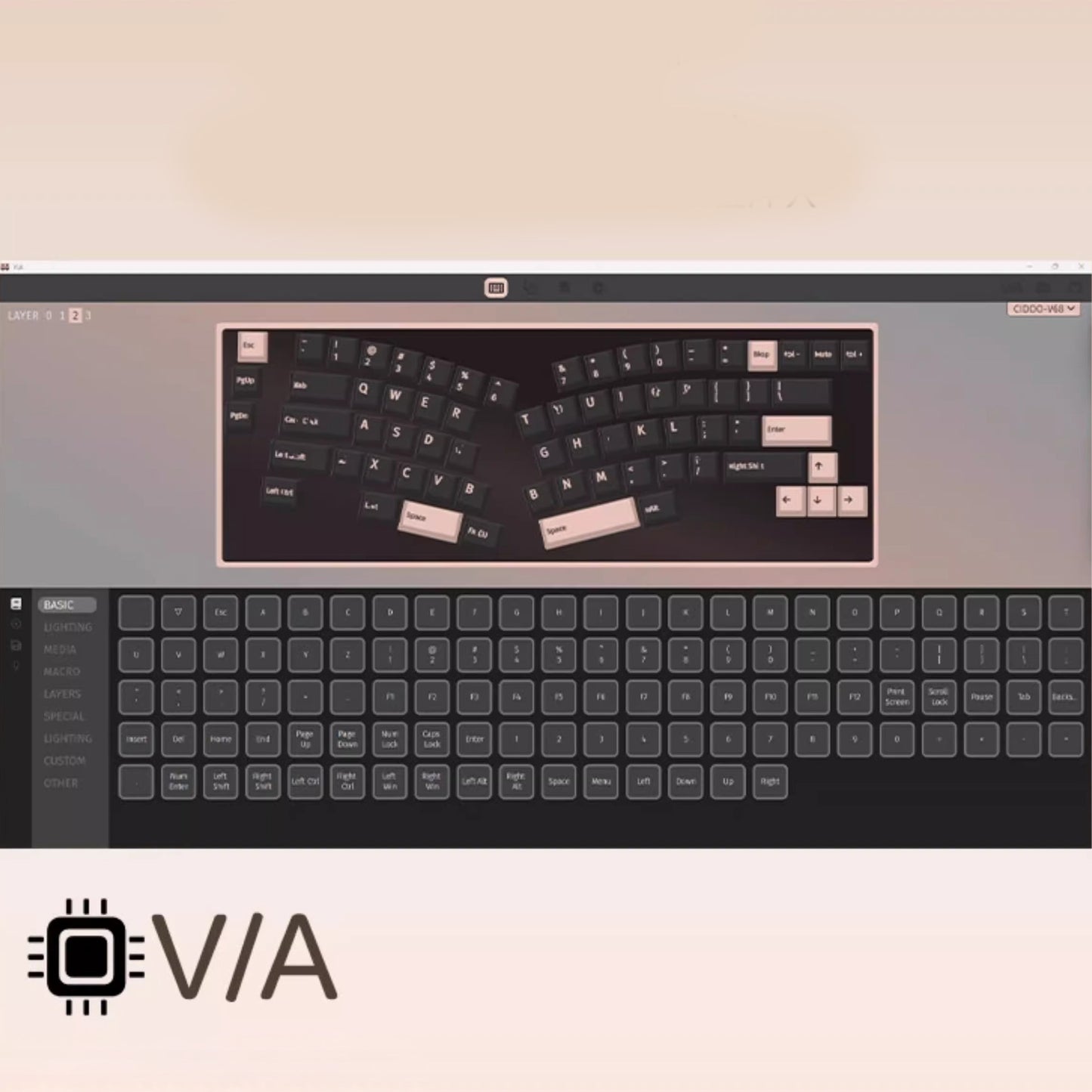Cidoo V68 Alice Aluminum Mechanical Keyboard Barebone