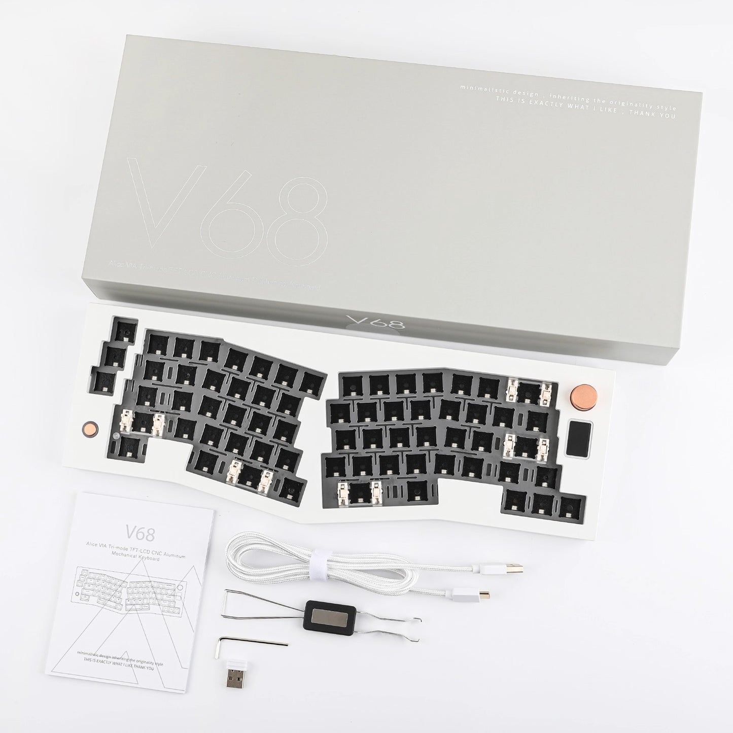 Cidoo V68 Alice Aluminum Mechanical Keyboard Barebone