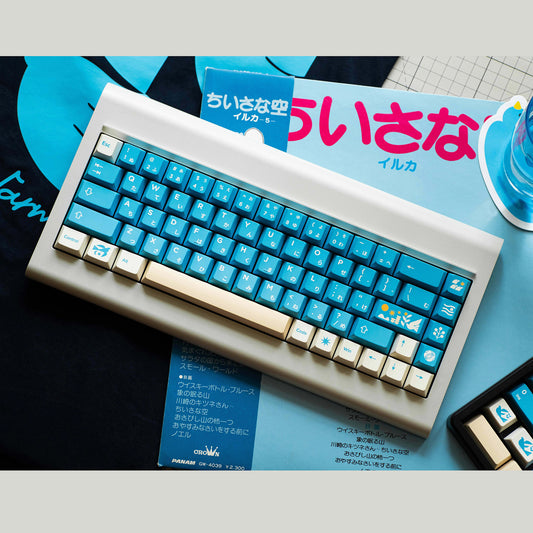 WUkds Blue Bird Keycap Set, Cherry Profile, Dye Sub PBT Key Cap