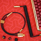 Build to Order Coiled Keyboard Aviator Custom Cable, Lemo Style Connector