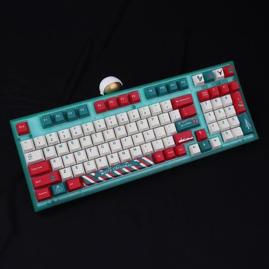 Christmas Theme Keycap Set, Cherry Profile, PBT Dye Sub Key Cap