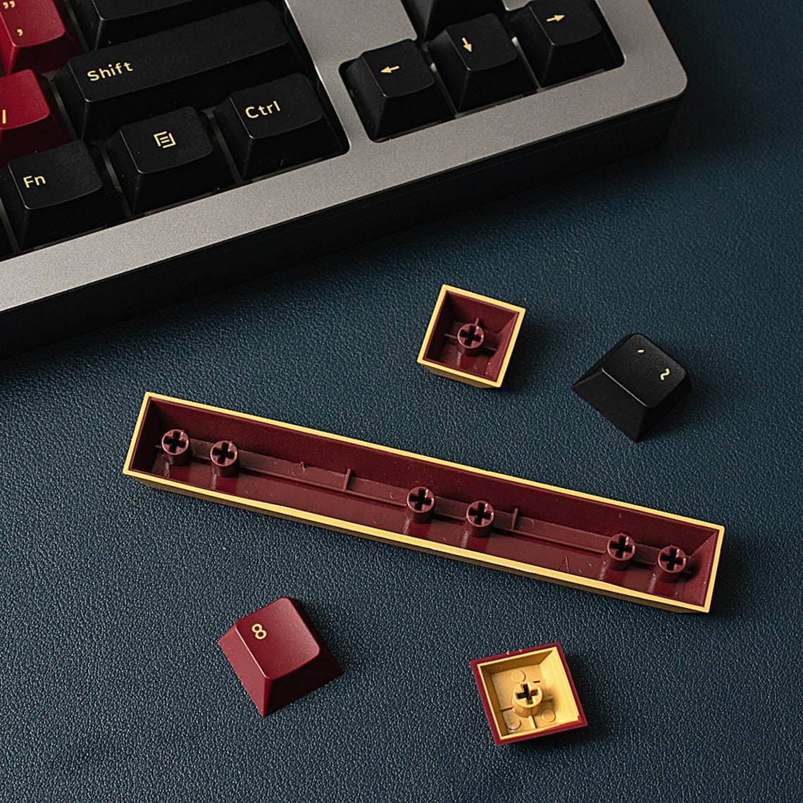 GMK Red Sumrai Keycap Set, Cherry Profile, Double Shot ABS Key Cap
