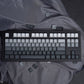 Gradient Grey Keycap Set, Cherry Profile, Dye Sub PBT Key Cap