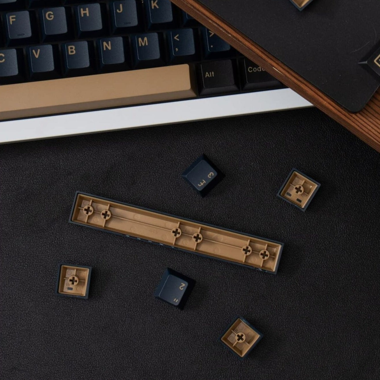 GMK Blue Sumrai Keycap Set, Cherry Profile, Double Shot ABS Key Cap