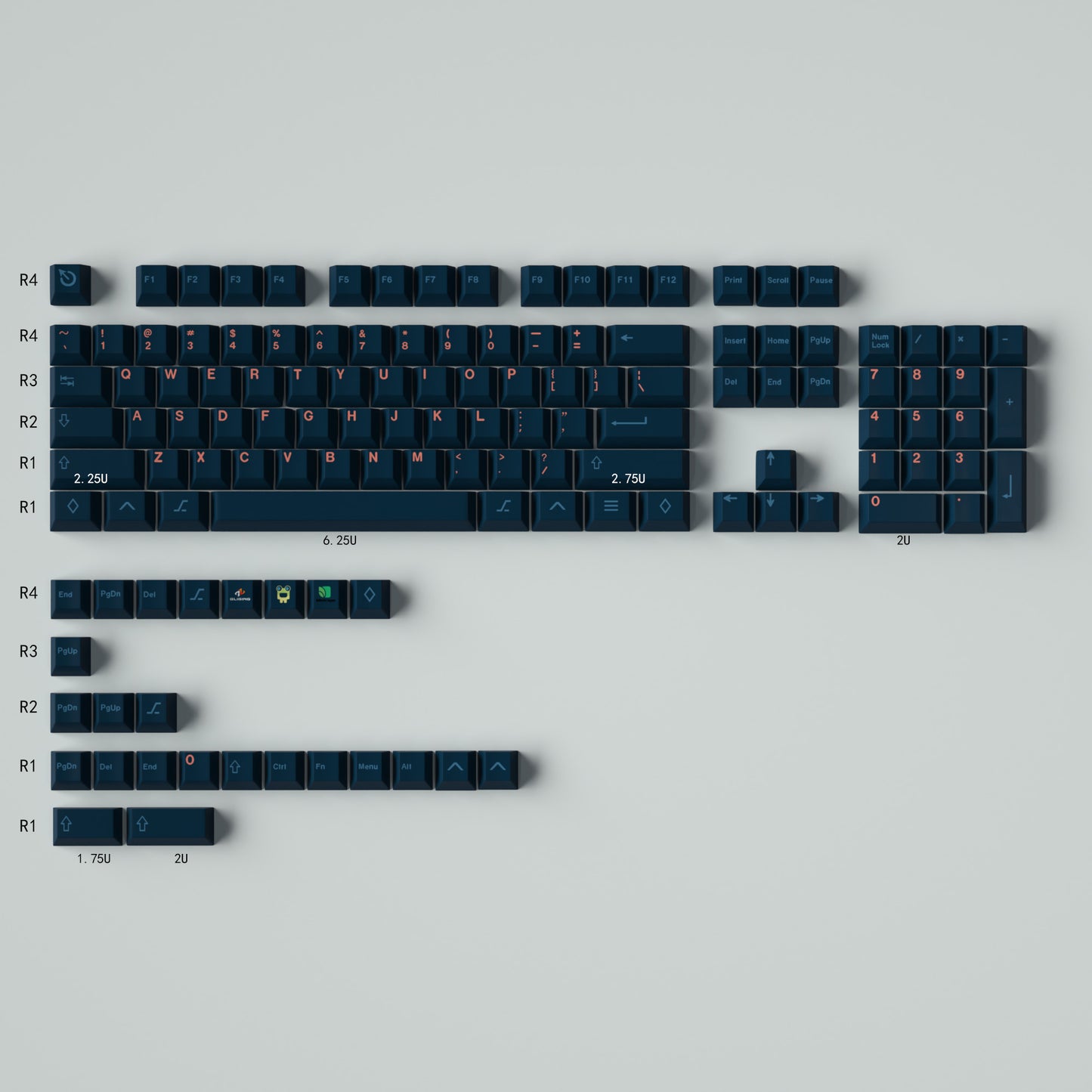 GMK Firely Keycap Set, Cherry Profile, Dye Sub PBT Key Cap
