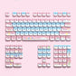 Candy Party Yugui Dog Pink Cute Keycap Set, MOA Profile, PBT Dye Sub Key Cap