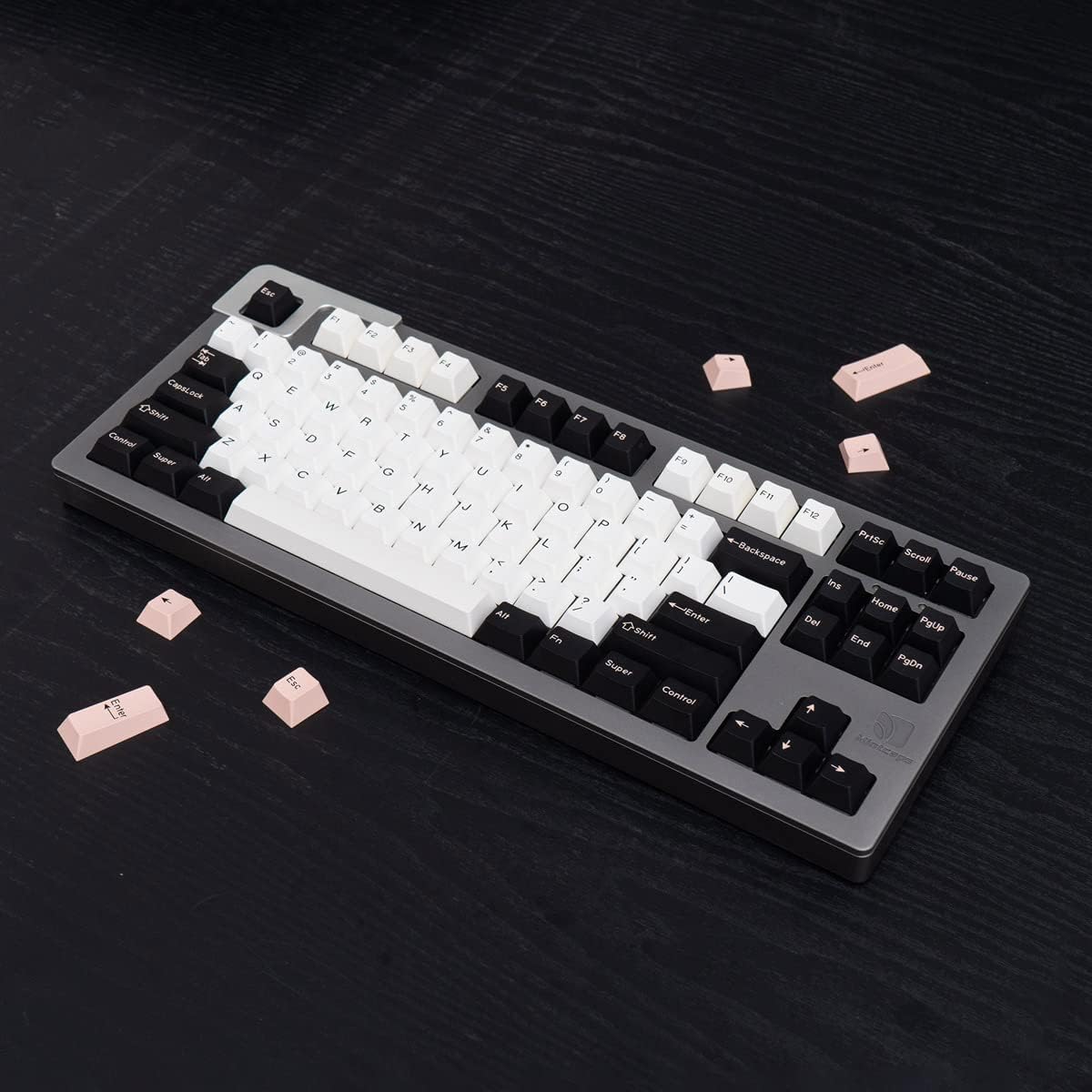 Olivia Sakura Light Keycap Set, Cherry Profile, Double Shot PBT Key Cap