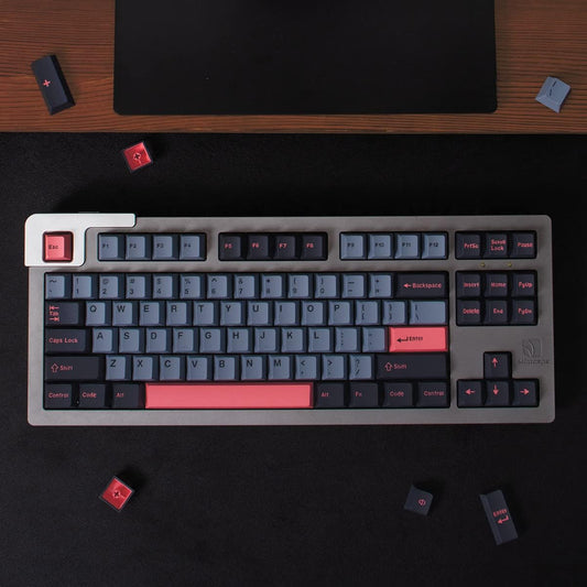 GMK 8008 Red Keycap Set, Cherry Profile, Double Shot ABS Key Cap