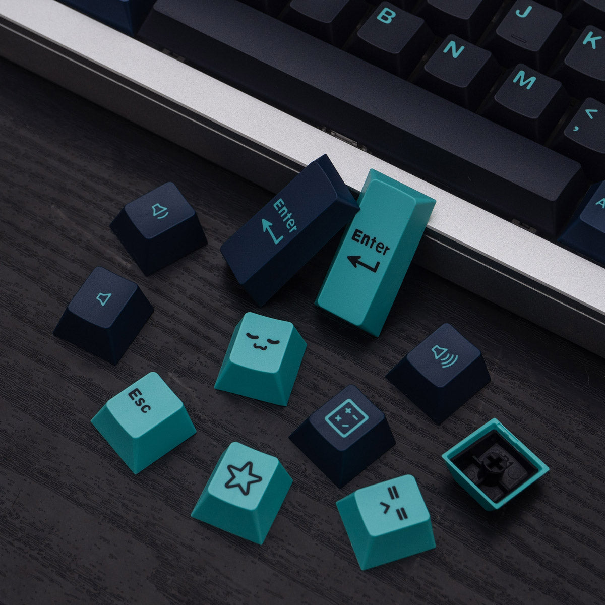 GMK Hammerhead Dark Keycap Set, Cherry Profile, Double Shot ABS Key Cap