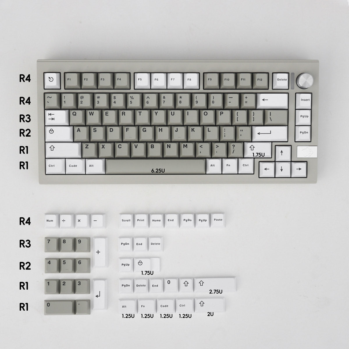 GMK Icon 8008 Keycap Set, Cherry Profile, Double Shot ABS Key Cap