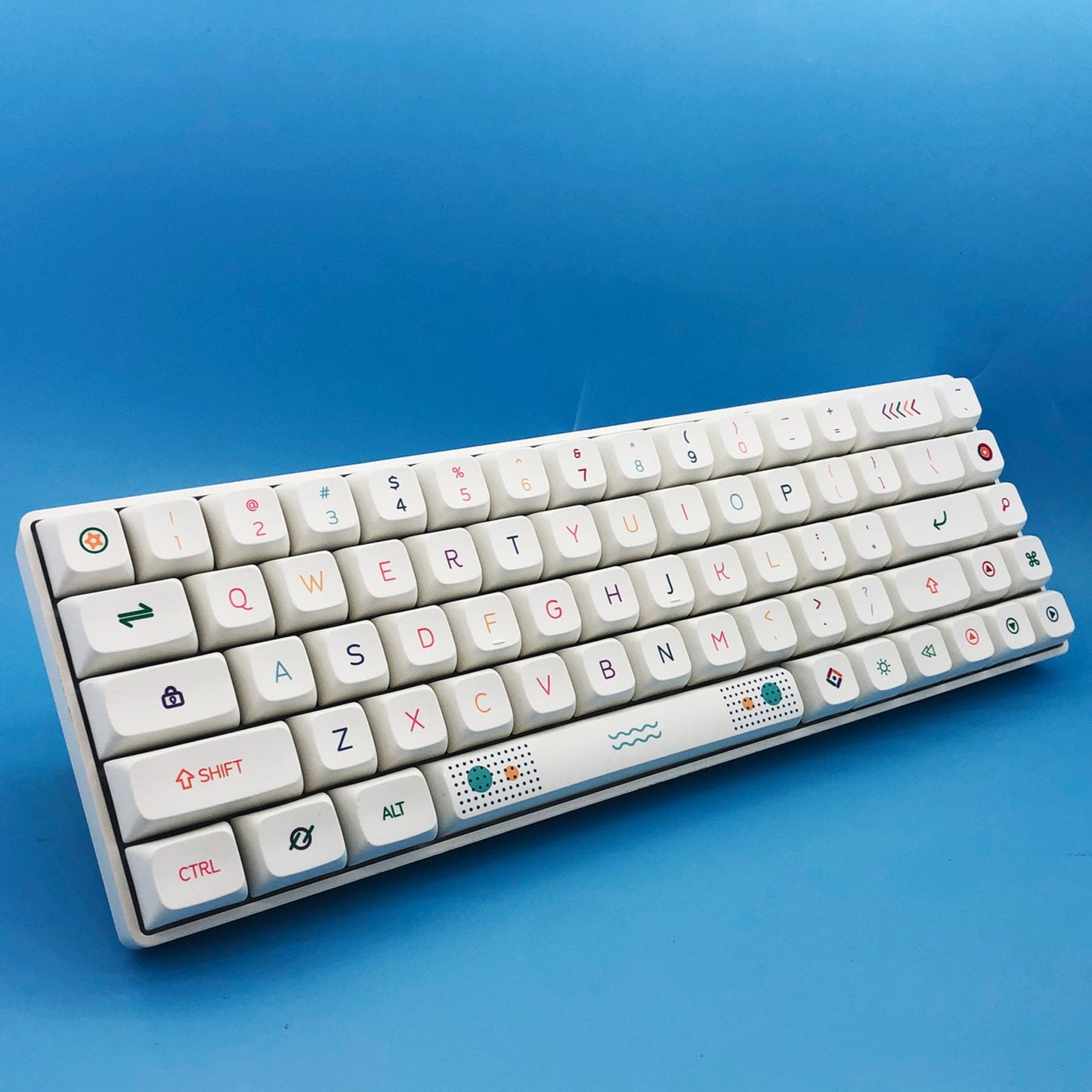 Neon Lights Keycap Set, XDA Profile, Dye Sub PBT Key Cap