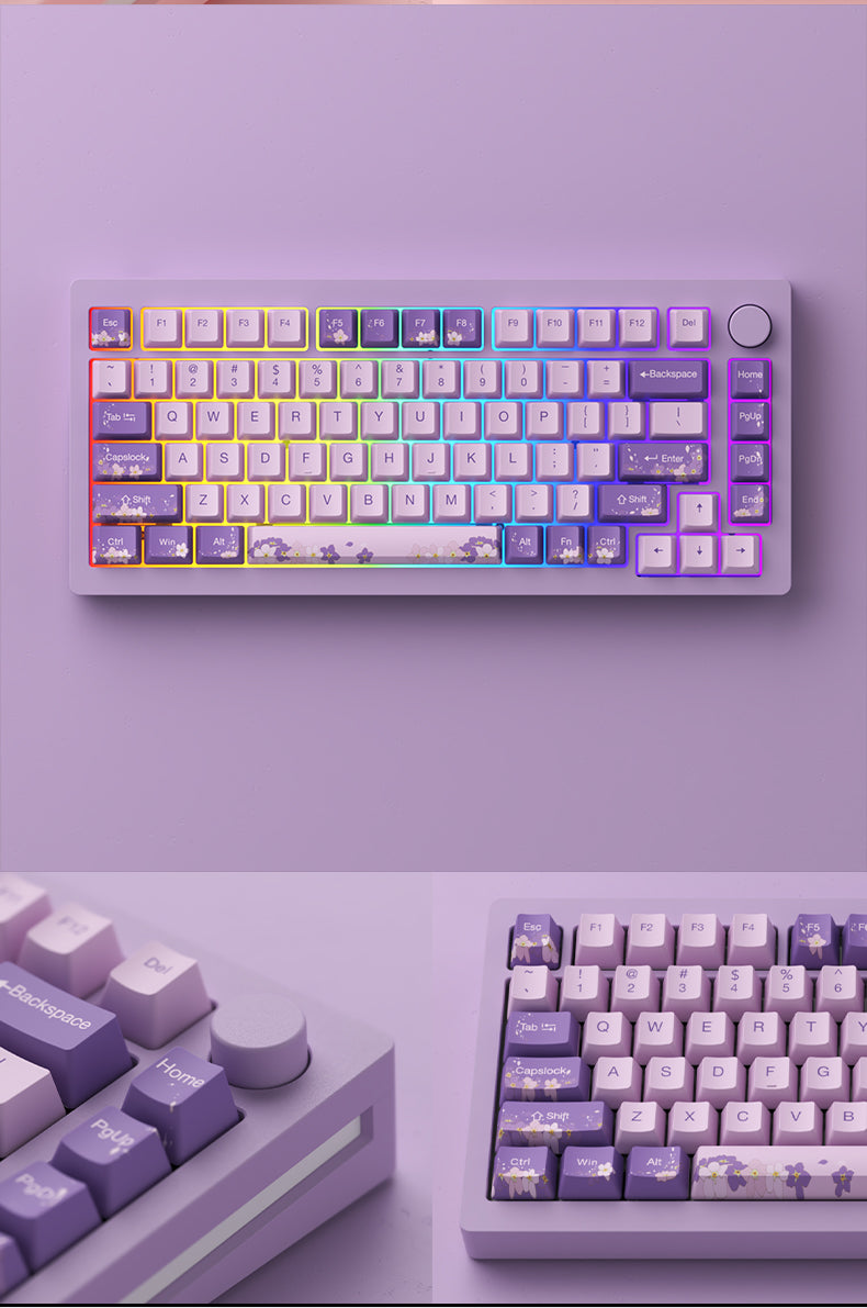 Monsgeek M1W Gasket Aluminum Mechanical Assembled Keyboard (Black/White/Pink/Purple/Blue)