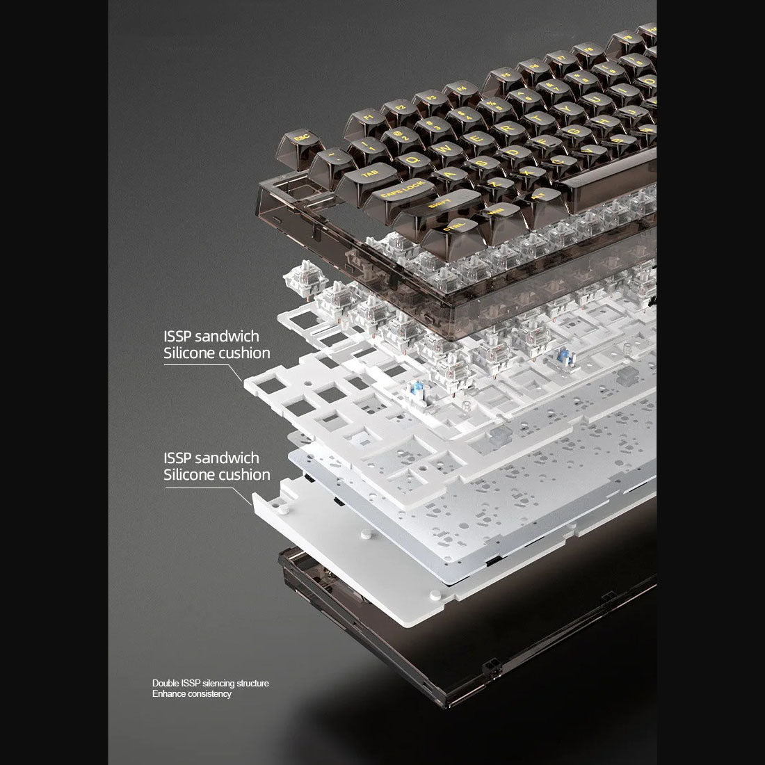 Xinmeng X75 Transparent Mechanical Keyboard