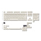 Minimalist Color on White Keycap Set, Cherry Profile, Dye Sub PBT Key Cap