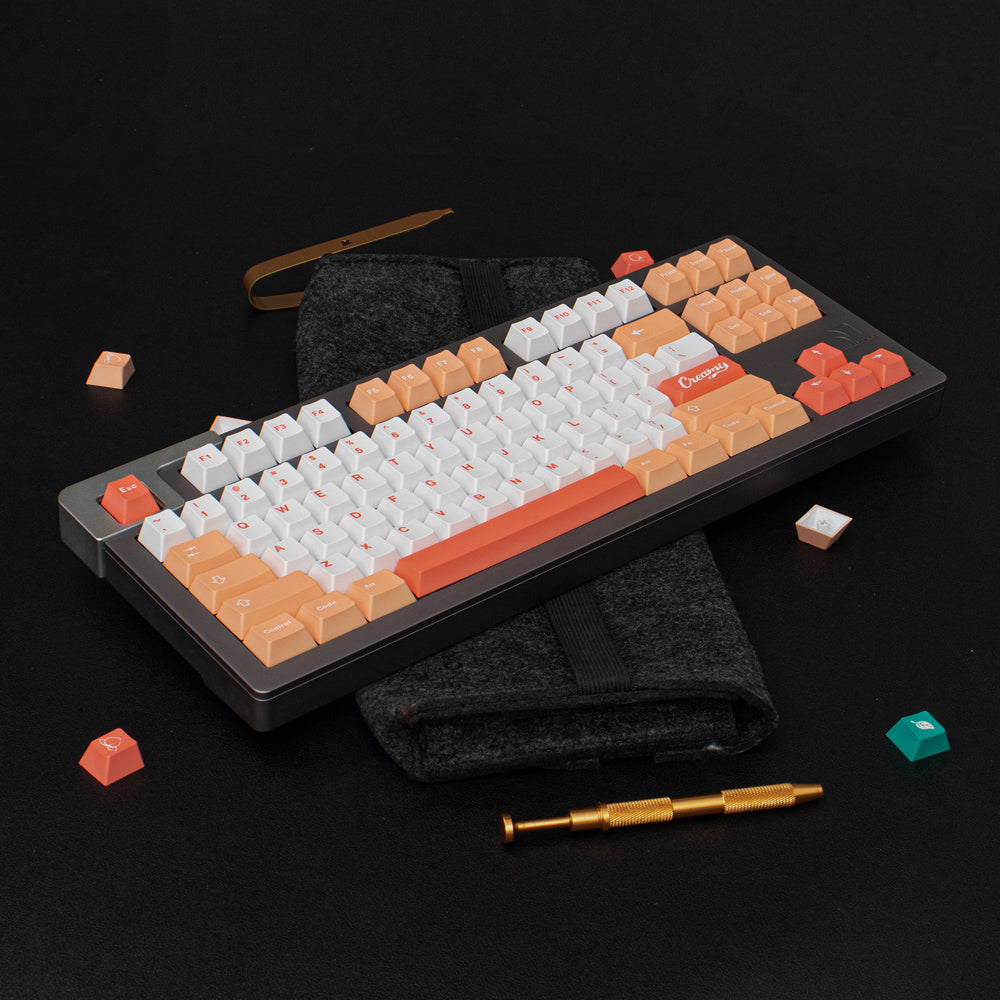GMK Peaches Cream Keycap Set, Cherry Profile, Dye Sub PBT Key Cap