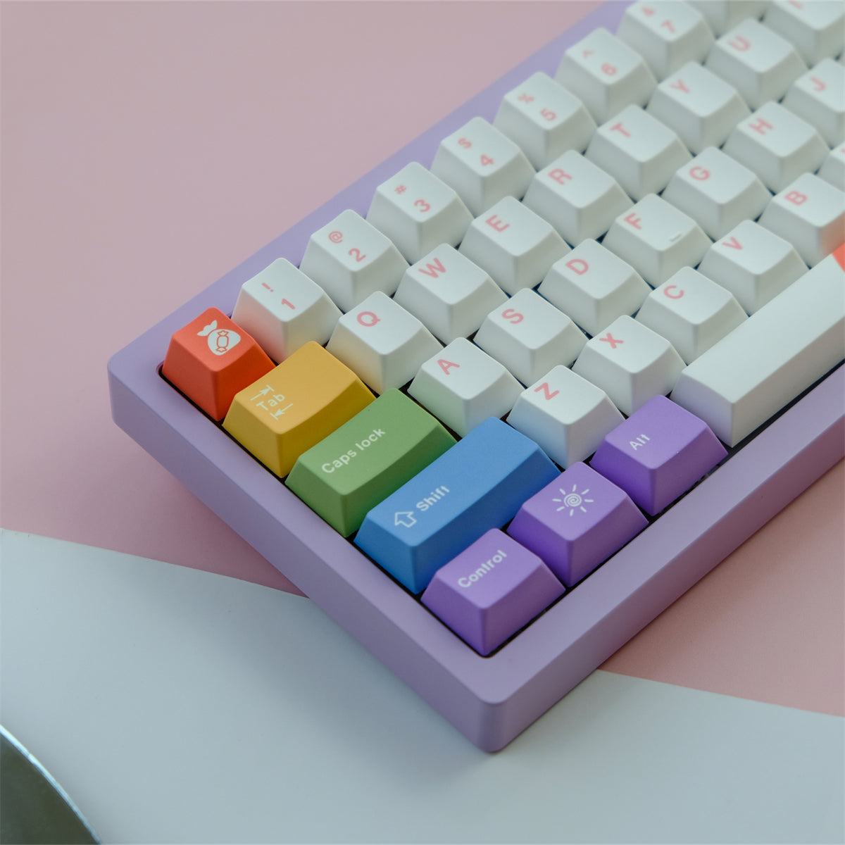 GMK Rainbow Keycap Set, Cherry Profile, Dye Sub PBT Key Cap