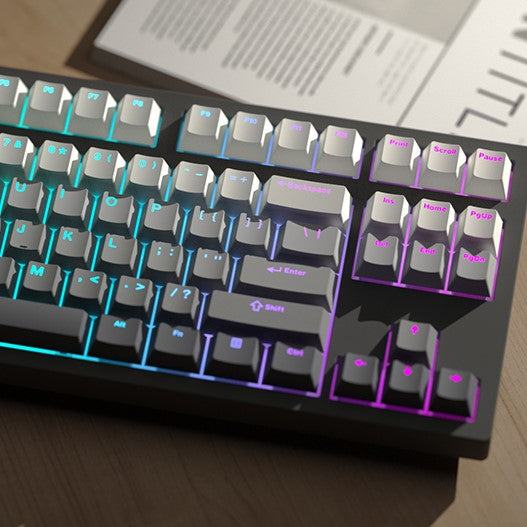 Gradient Top Shine Through Keycap Set, Cherry Profile, Double Shot PBT