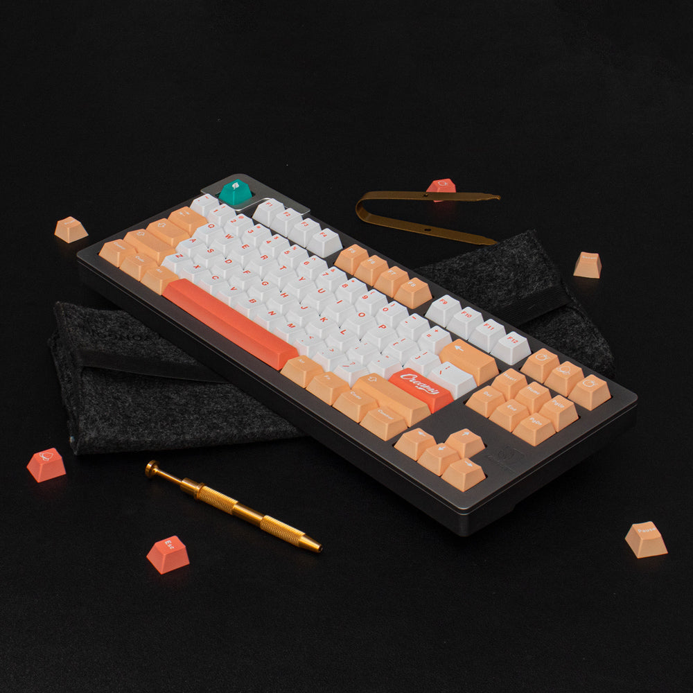 GMK Peaches Cream Keycap Set, Cherry Profile, Dye Sub PBT Key Cap