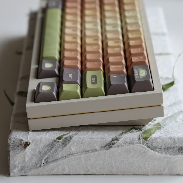 Matcha Cake Keycap Set, KCA Profile, Dye Sub PBT Key Cap