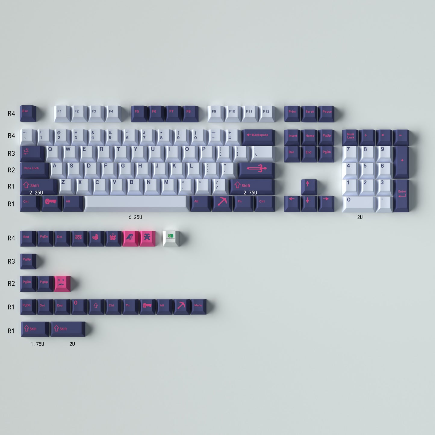 GMK Cojiro Keycap Set, Cherry Profile, Dye Sub PBT Key Cap