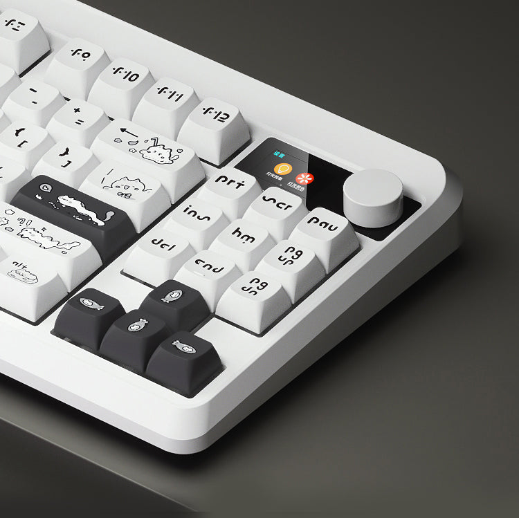iBlancod YK830 Pro TKL Mechanical Keyboard with Knob & Screen Barebone