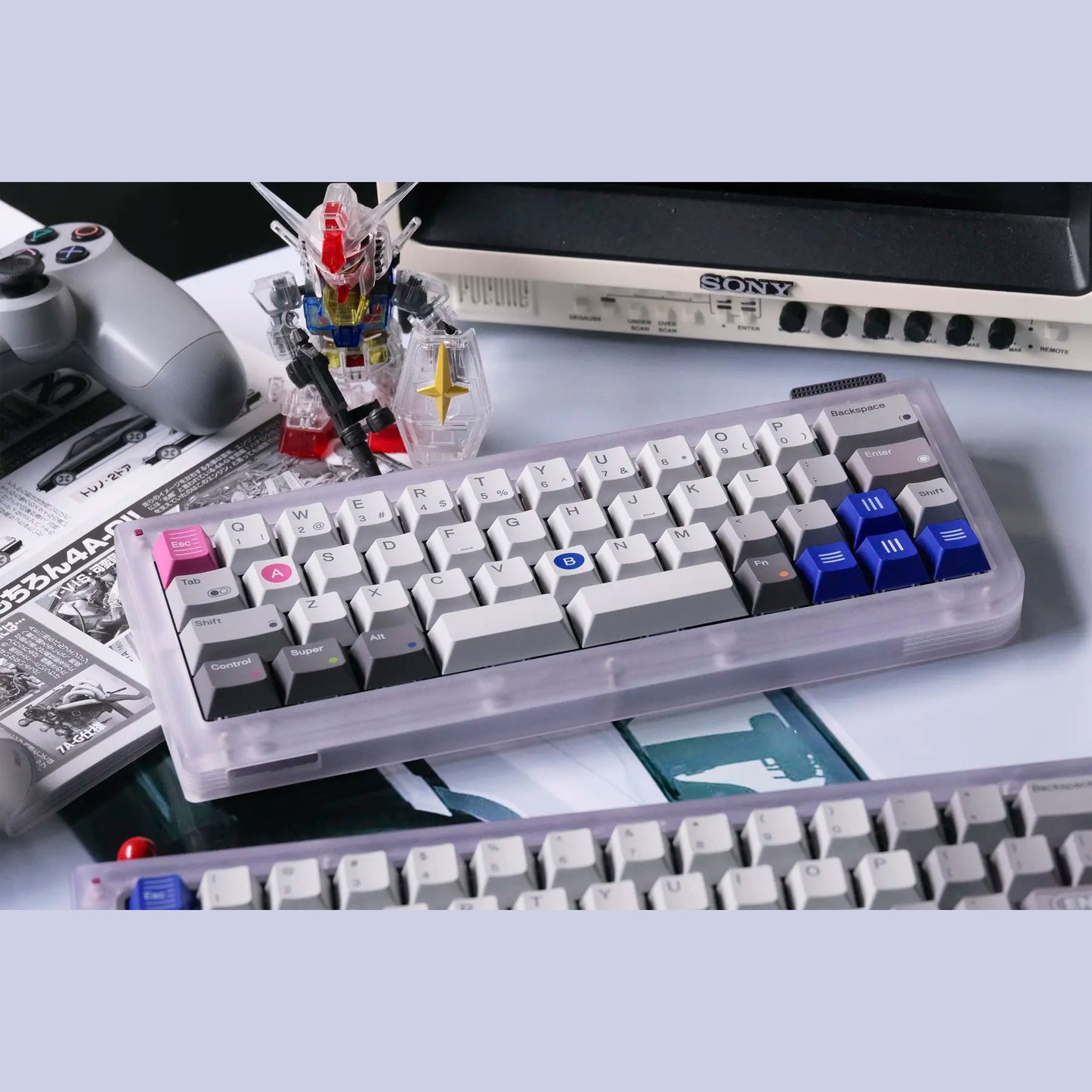 80Retros x Tutkeys GAME 1989 Gamboy Keycap Set, Cherry Profile, PBT Key Cap Set