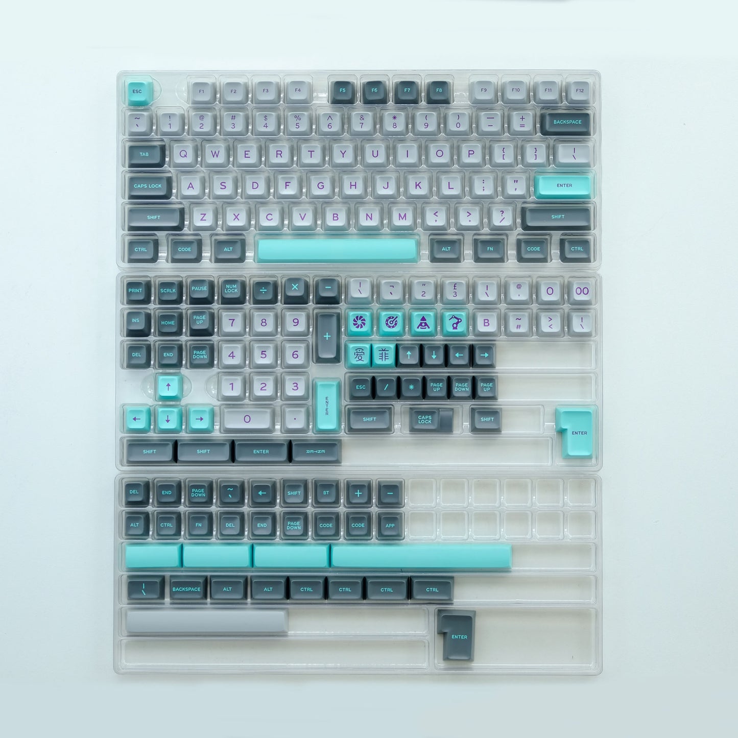 Hyperfuse Keycap Set, SA Profile, Double Shot ABS Keycap