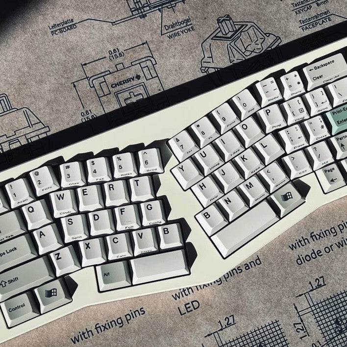 Keyhouse 9009 Retro Keycap Set, Cherry Profile, Dye Sub PBT Key Cap