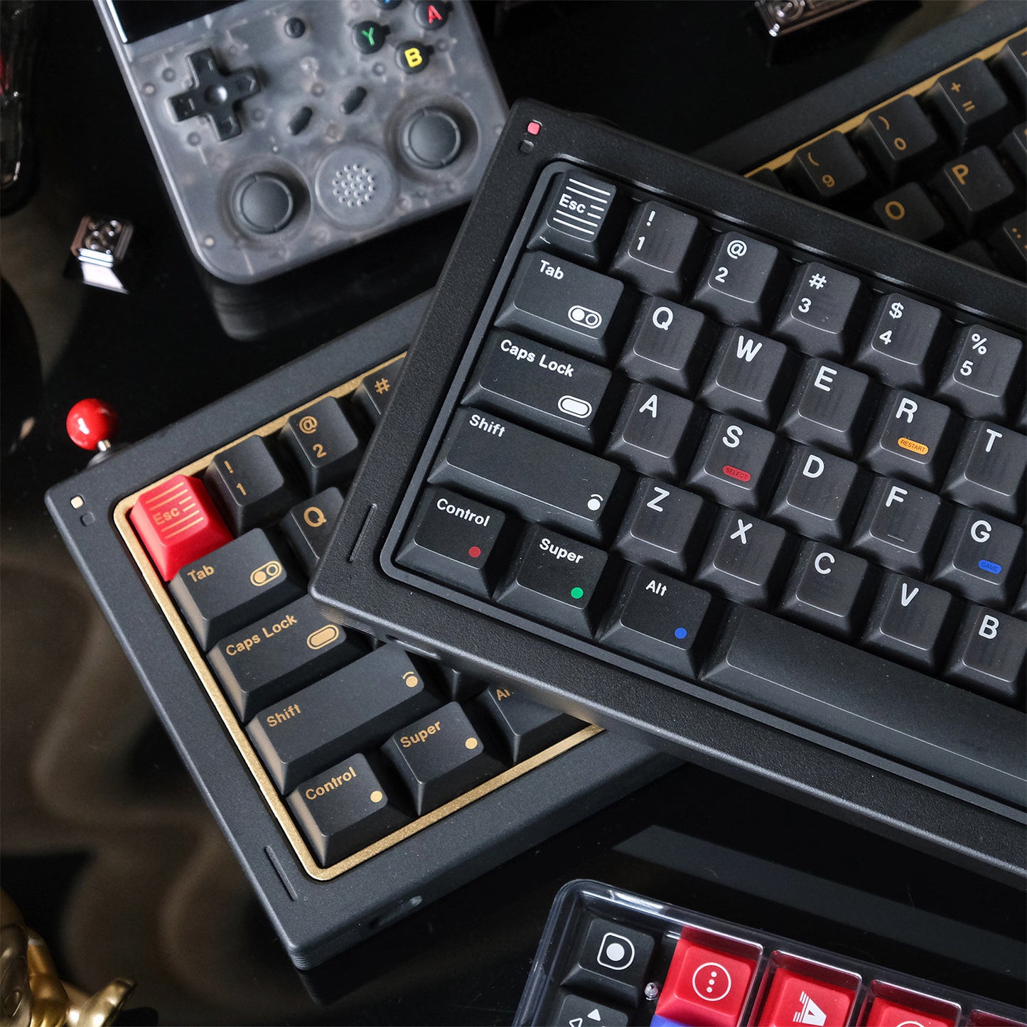 80Retros GAME 1989 Black Keycap Set, Cherry Profile, PBT Key Cap Set