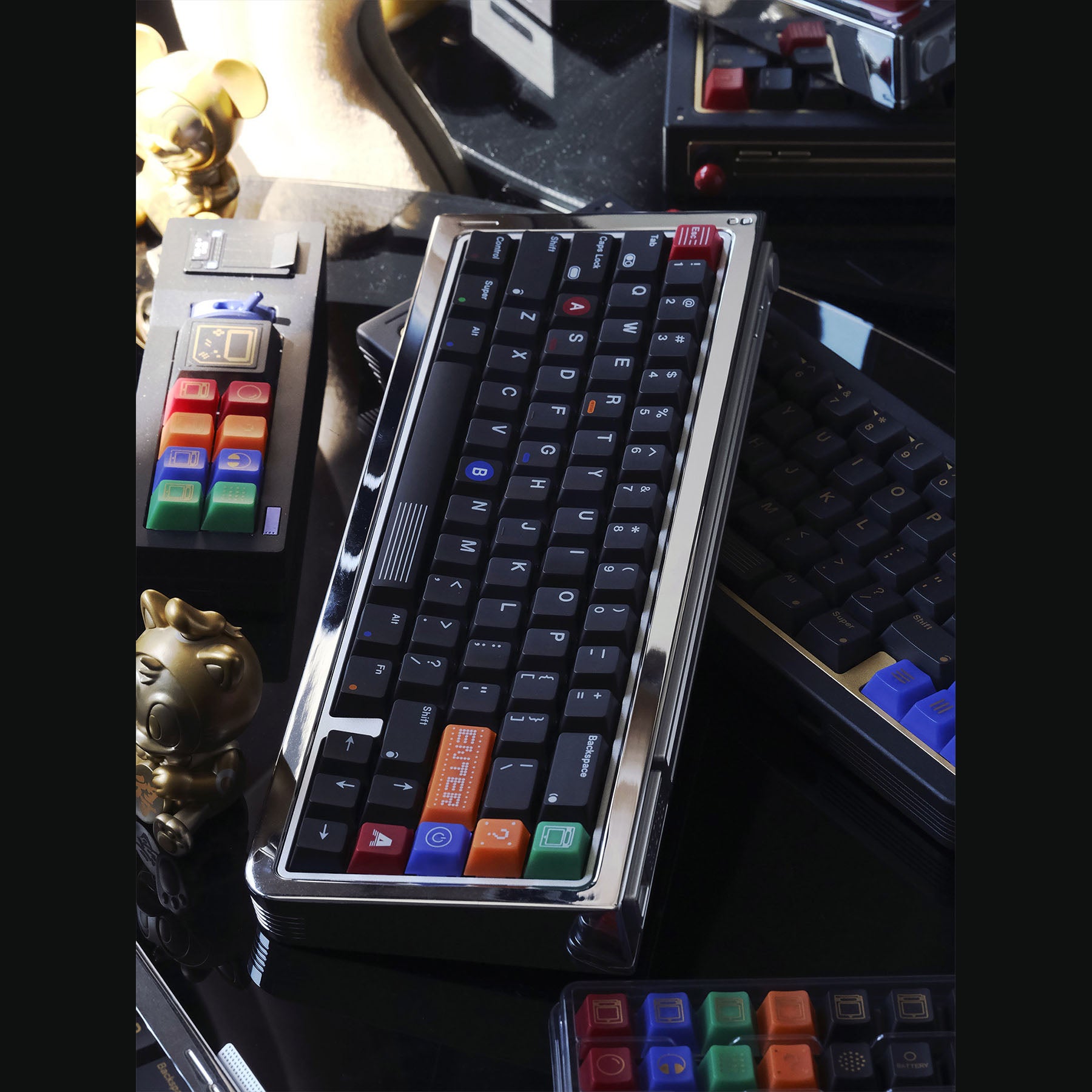 80Retros GAME 1989 Black Keycap Set, Cherry Profile, PBT Key Cap