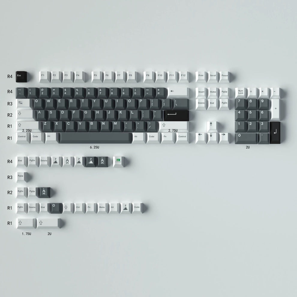 GMK Ashes Keycap Set, Cherry Profile, Dye Sub PBT – Nouvolo