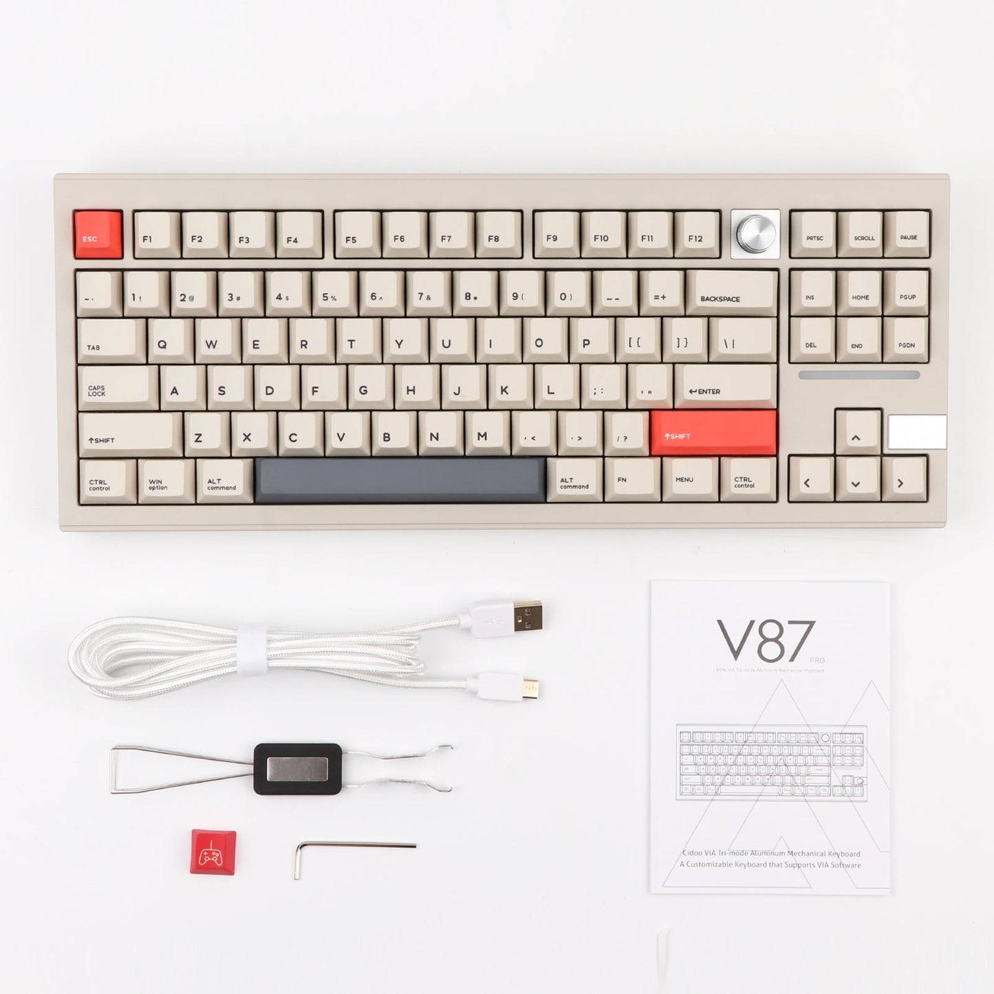Cidoo V87 TKL (80%) Gasket Aluminum Mechanical Keyboard