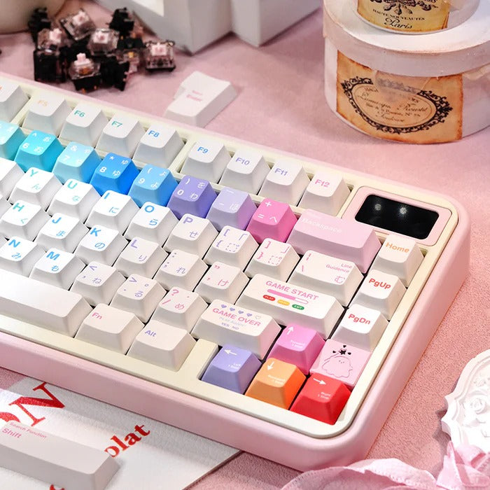 Macaron Dancer Keycap Set, Cherry Profile, Dye Sub PBT Key Cap