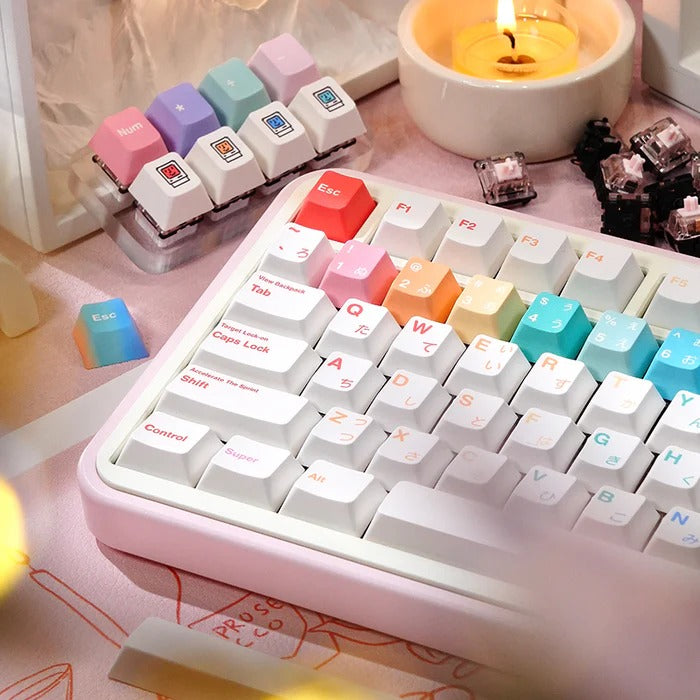 Macaron Dancer Keycap Set, Cherry Profile, Dye Sub PBT Key Cap