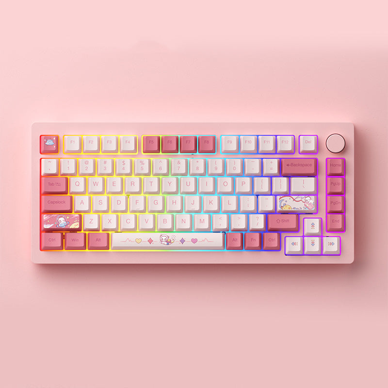 Monsgeek M1W Gasket Aluminum Mechanical Assembled Keyboard (Black/White/Pink/Purple/Blue)