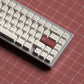 Minimalist Color on White Keycap Set, Cherry Profile, Dye Sub PBT Key Cap