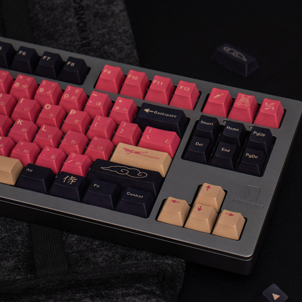 GMK Samurai Keycap Set, Cherry Profile, PBT Dye Sub Key Cap