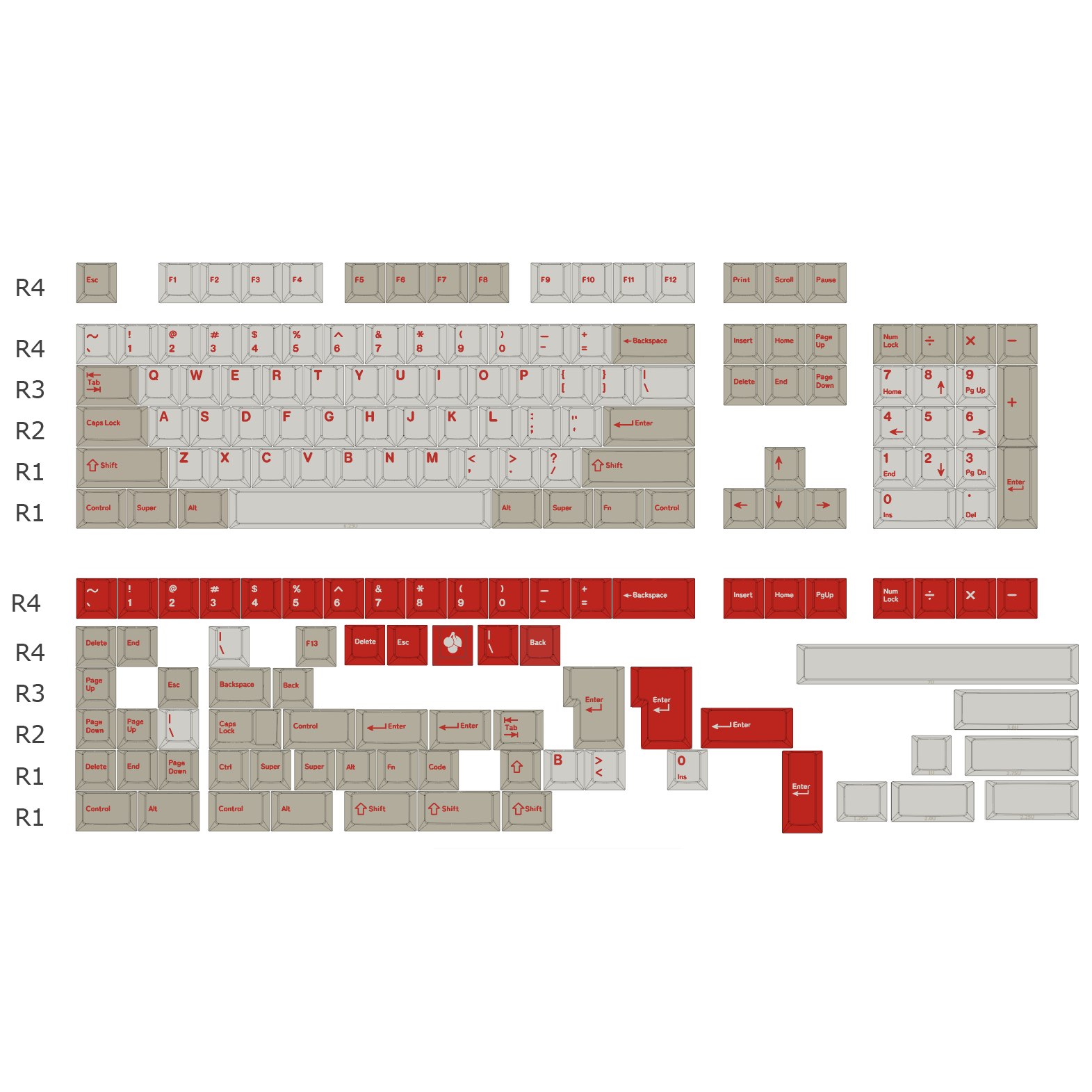 GMK Red Alert Keycap Set, Cherry Profile, PBT Dye Sub Key Cap – Nouvolo