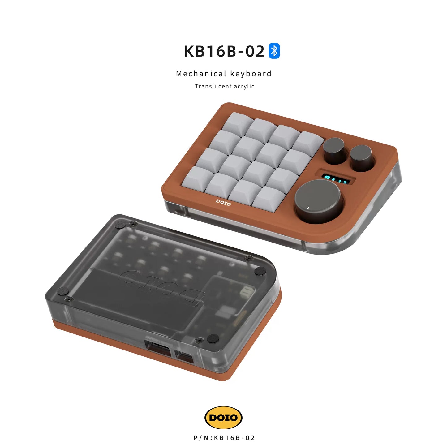 DOIO Megalodon Wireless Triple Knob Macropad